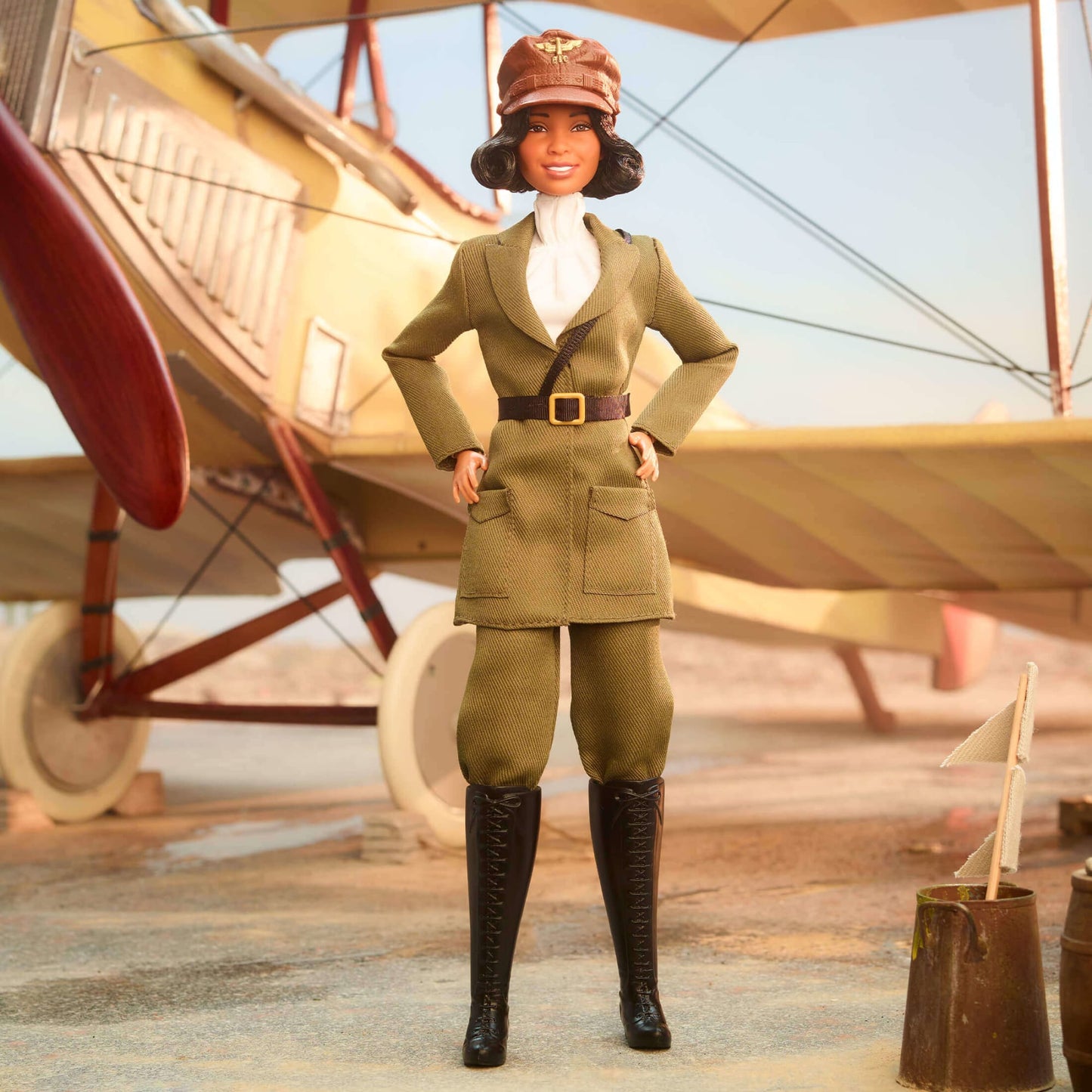 Barbie Inspiring Women Bessie Coleman Doll - Búp Bê Sưu Tầm Cao Cấp - Barbie Signature HJX37 - Hình ảnh bổ sung 7