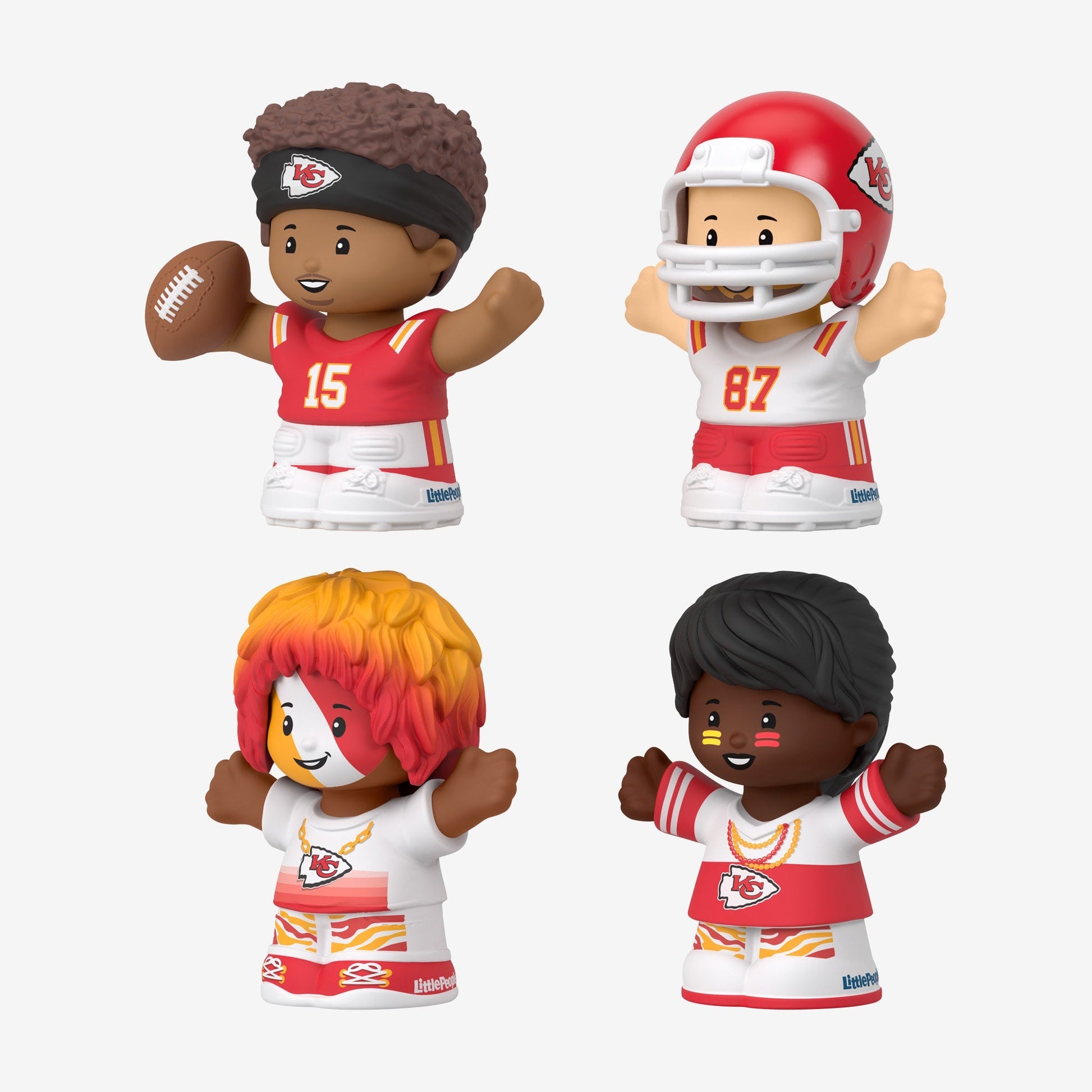 Little People Collector x NFL Kansas City Chiefs Set - Bộ Mô Hình Nhân Vật Sưu Tầm - Mattel - Hình ảnh bổ sung 5