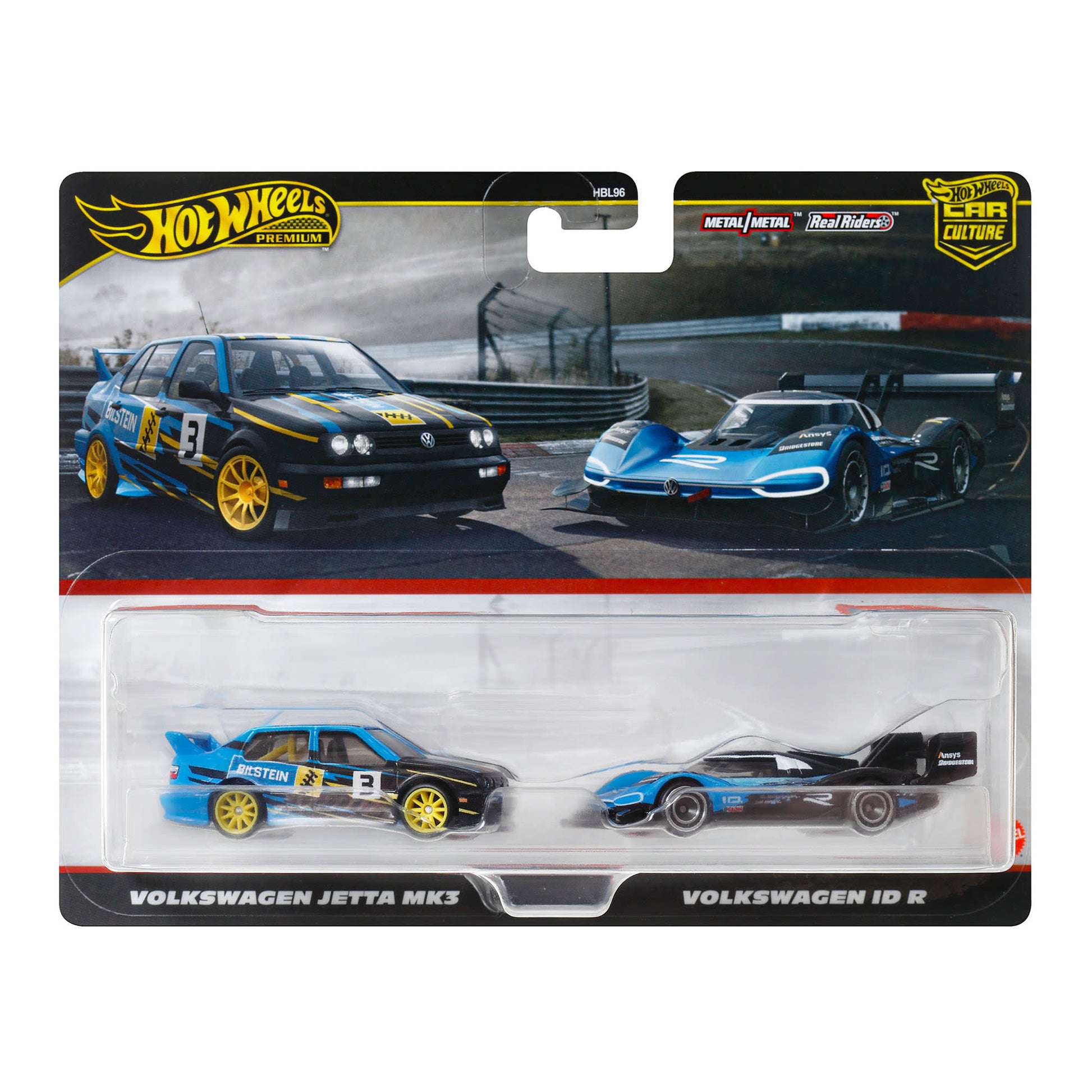 Hot Wheels Premium Car Culture 2-Pack Volkswagen Jetta MK3 & Volkswagen ID R - Xe Mô Hình Die-cast 1:64 Hot Wheels - Hình ảnh sản phẩm