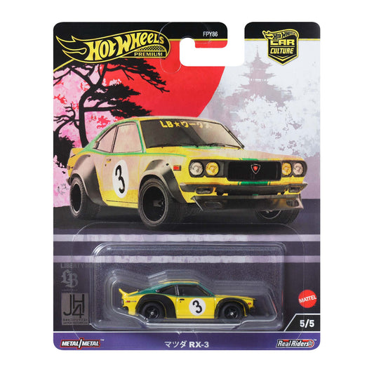 Hot Wheels Car Culture Japan Historics 4: Mazda RX-3 Xe Mô Hình Kim Loại Mattel