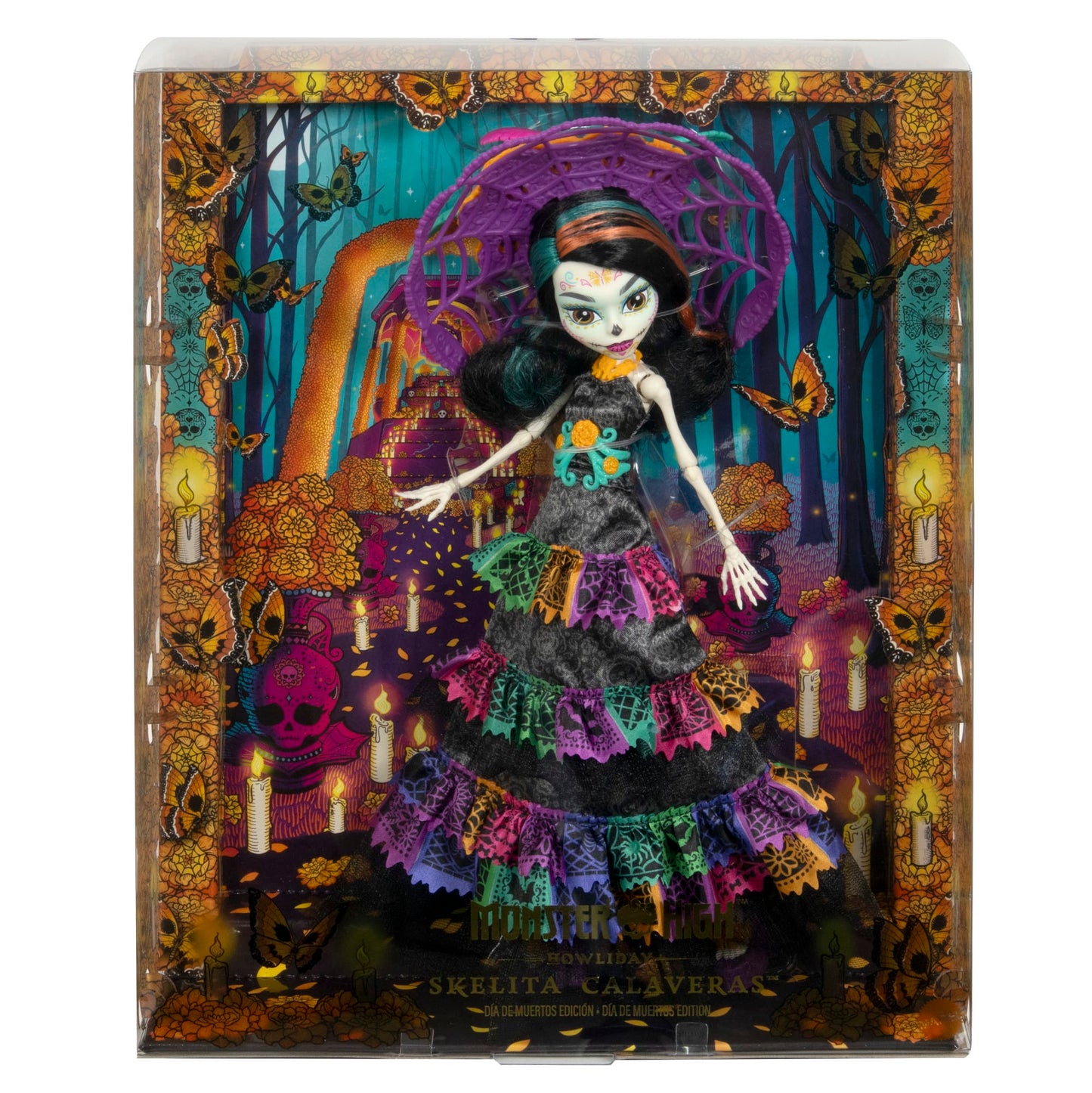 Monster High Skelita Calaveras Dia de Muertos 2024 Doll - Búp Bê Sưu Tầm Lễ Hội Người Chết - Mattel Creations - Hình ảnh bổ sung 6