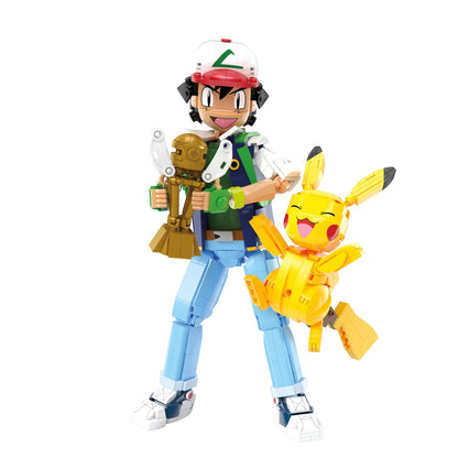 Ash & Pikachu: Path to Victory - Bộ Lắp Ráp Mô Hình Pokémon MEGA Showcase HTJ05