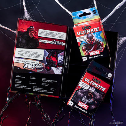 UNO Ultimate Marvel Spider-Man 2099 vs. Venom Add-On 2-Pack - Bộ Bài Thẻ Bài Cao Cấp All-Foil - Mattel - Góc nhìn khác 3