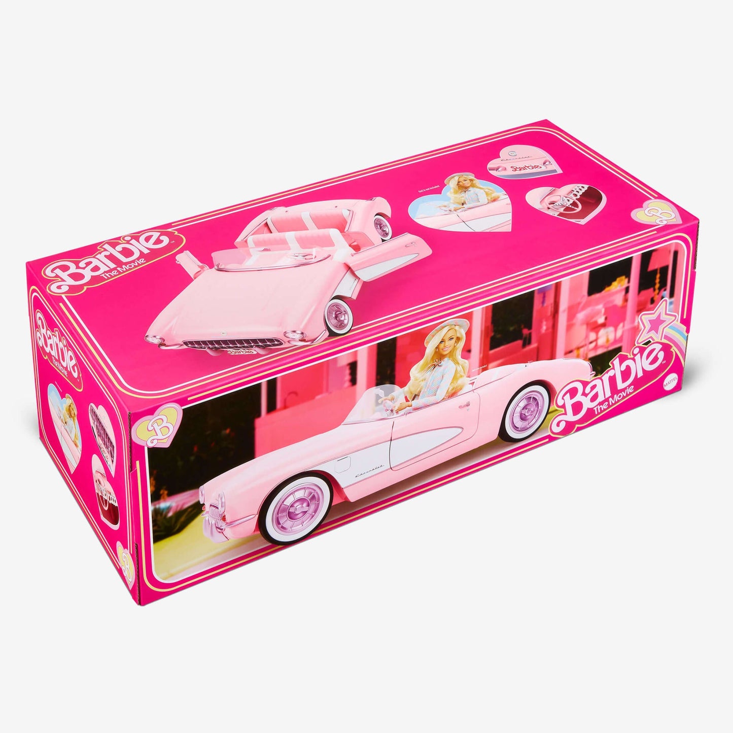 Barbie The Movie Pink Corvette Convertible - Xe Mui Trần Sưu Tầm Mattel