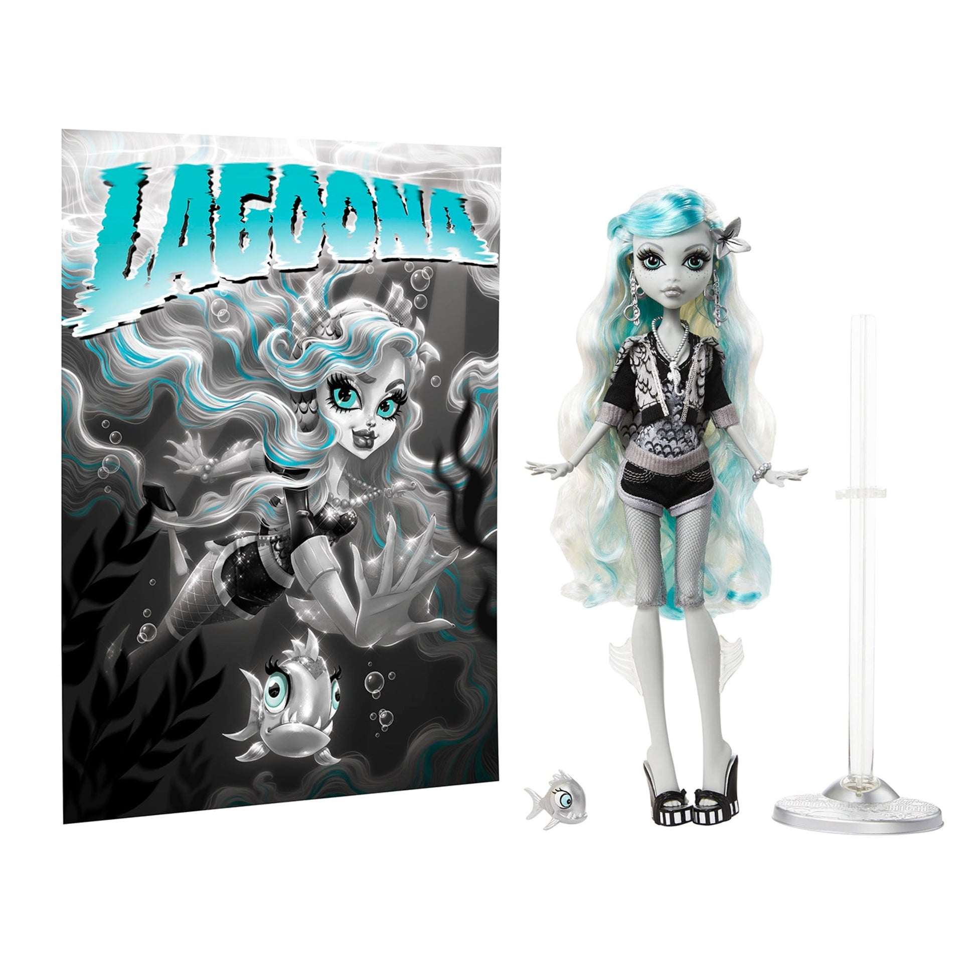 Monster High Reel Drama Lagoona Blue Doll - Búp Bê Sưu Tầm Phiên Bản Điện Ảnh - Mattel HKN30 - Hình ảnh chi tiết 2