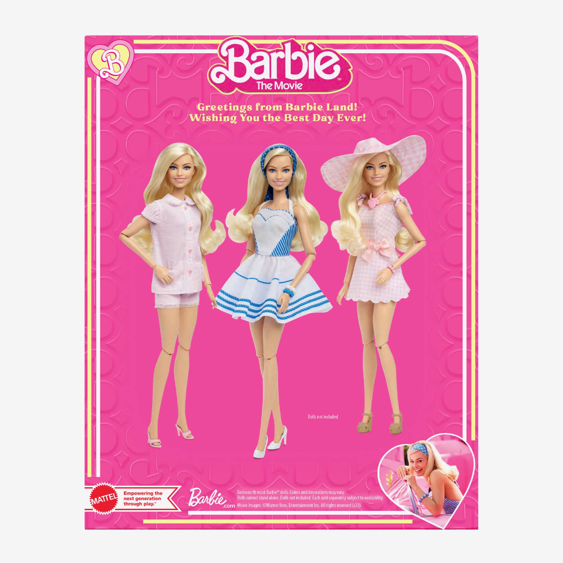 Barbie The Movie Fashion Pack - Bộ 3 Trang Phục Phụ Kiện Búp Bê Barbie Signature HPK01 - Hình ảnh chi tiết 2