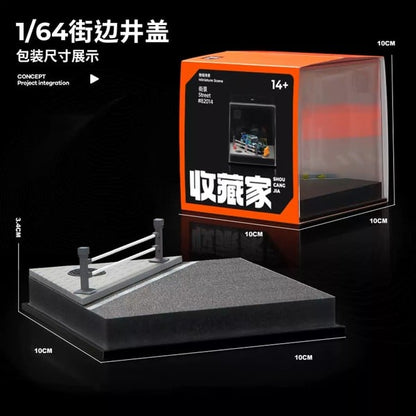 Diorama 1:64 Kèm Hộp Trưng Bày - Nắp Cống Vỉa Hè 82014