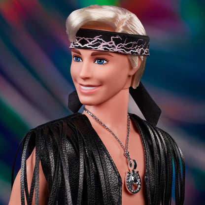 Ken Doll in Faux Fur Coat and Black Fringe Vest – Barbie The Movie - Búp Bê Sưu Tầm Cao Cấp Barbie Signature HRF31 - Hình ảnh bổ sung 7