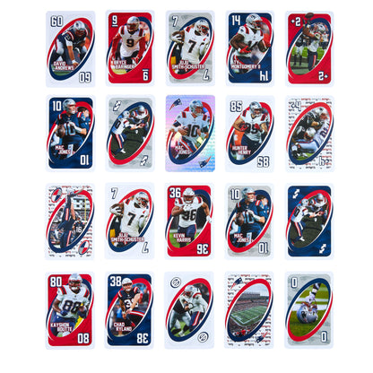 UNO Fandom NFL New England Patriots Game Deck - Bộ Bài Thẻ Bài Thể Thao Mattel Creations - Hình ảnh bổ sung 4