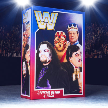 WWE Retro Action Figures 4-Pack Bundle - Bộ 4 Mô Hình Đồ Chơi Sưu Tầm - Mattel Creations Exclusive Wave 4 Mattel - ảnh 1 - Ac