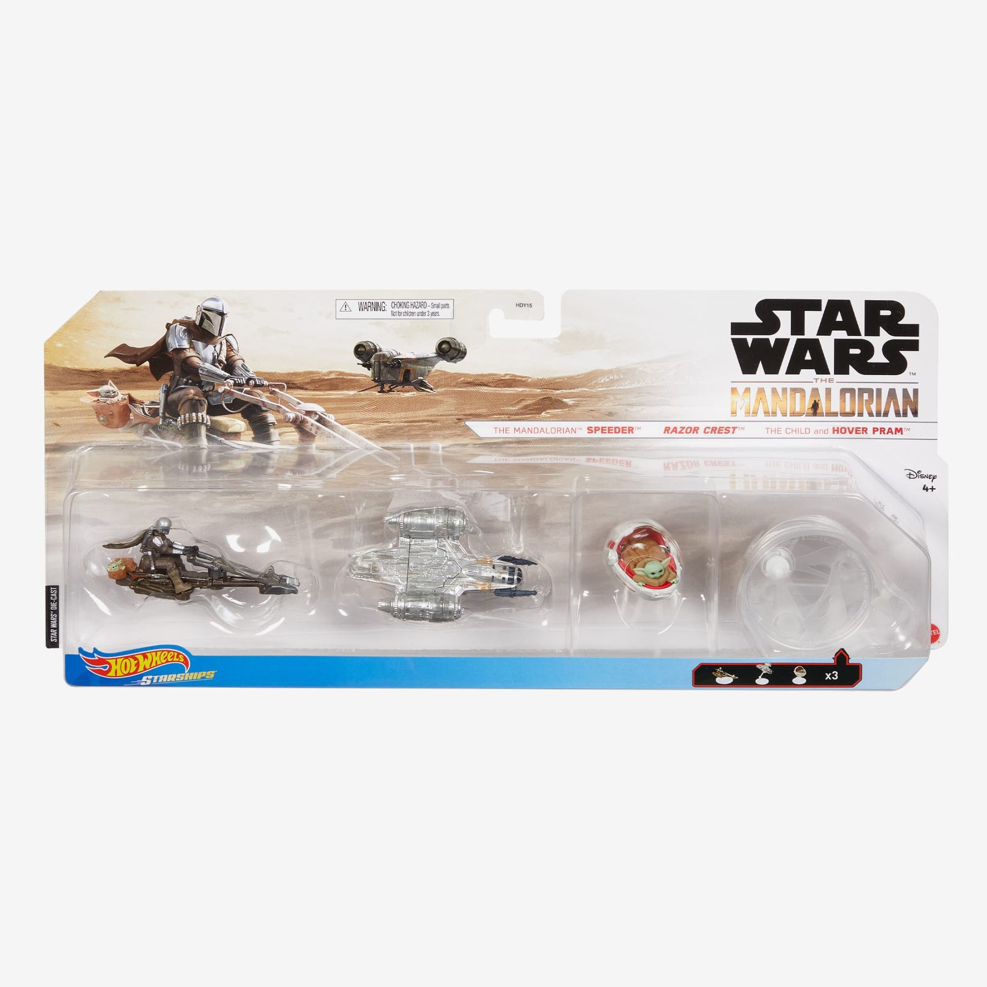 Hot Wheels Star Wars Starship Vehicles 3-Pack - Bộ 3 Phi Thuyền Mô Hình The Mandalorian - Hot Wheels - Hình ảnh chi tiết 2
