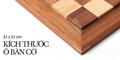 Bộ Cờ Vua Signature Size Du Lịch - Bộ cờ vua gỗ hương cao cấp - Miniwood Design