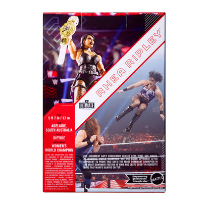 WWE Ultimate Edition RAW Ring and WWE Superstar Rhea Ripley Figure - Bộ Võ Đài và Mô Hình Sưu Tầm - Mattel