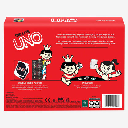 UNO Deluxe Retro - Thẻ Bài Board Game Phiên Bản Kỷ Niệm 50 Năm Mattel HGL63 - Hình ảnh bổ sung 7