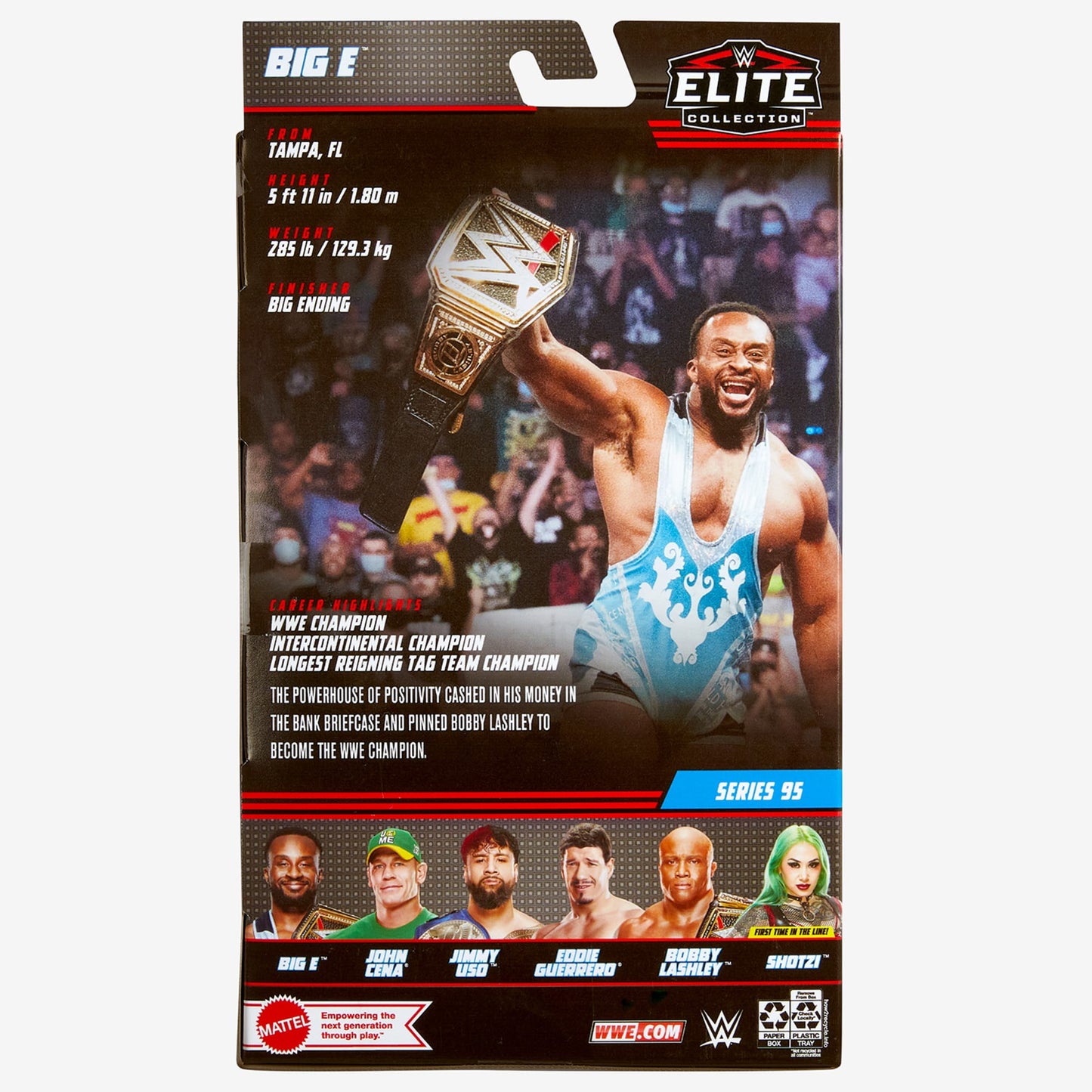 WWE Big E Elite Collection Action Figure - Mô Hình Nhân Vật Đồ Chơi - Mattel HDF36