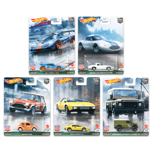 2021 Hot Wheels Car Culture: British Horsepower - Bộ 10 Xe Mô Hình Cao Cấp - Hot Wheels FPY86A