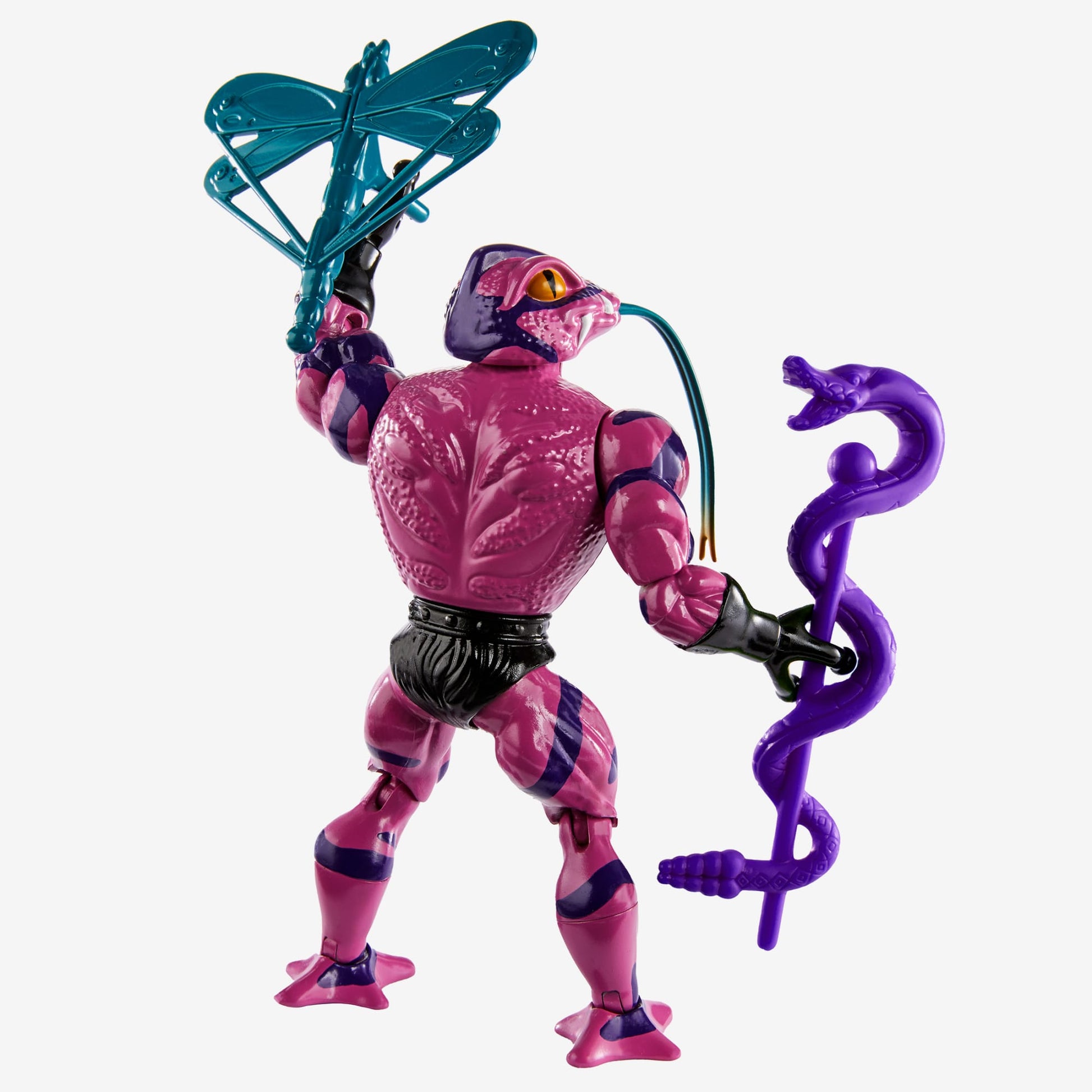 Masters of the Universe Origins Tung Lashor Action Figure - Mô hình hành động Snake Men - Mattel HKM70 - Hình ảnh bổ sung 6
