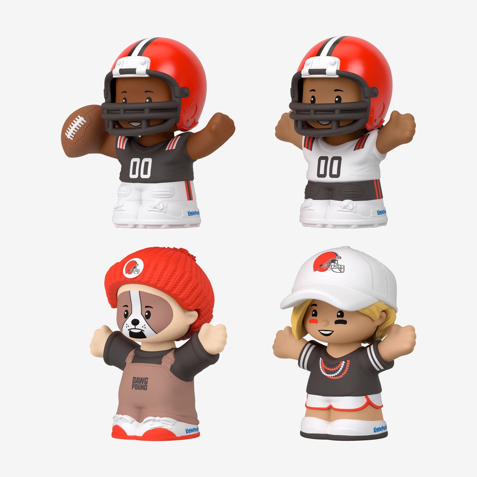 Little People Collector x NFL Cleveland Browns Set - Bộ Mô Hình Figure Sưu Tầm Mattel - Hình ảnh bổ sung 5