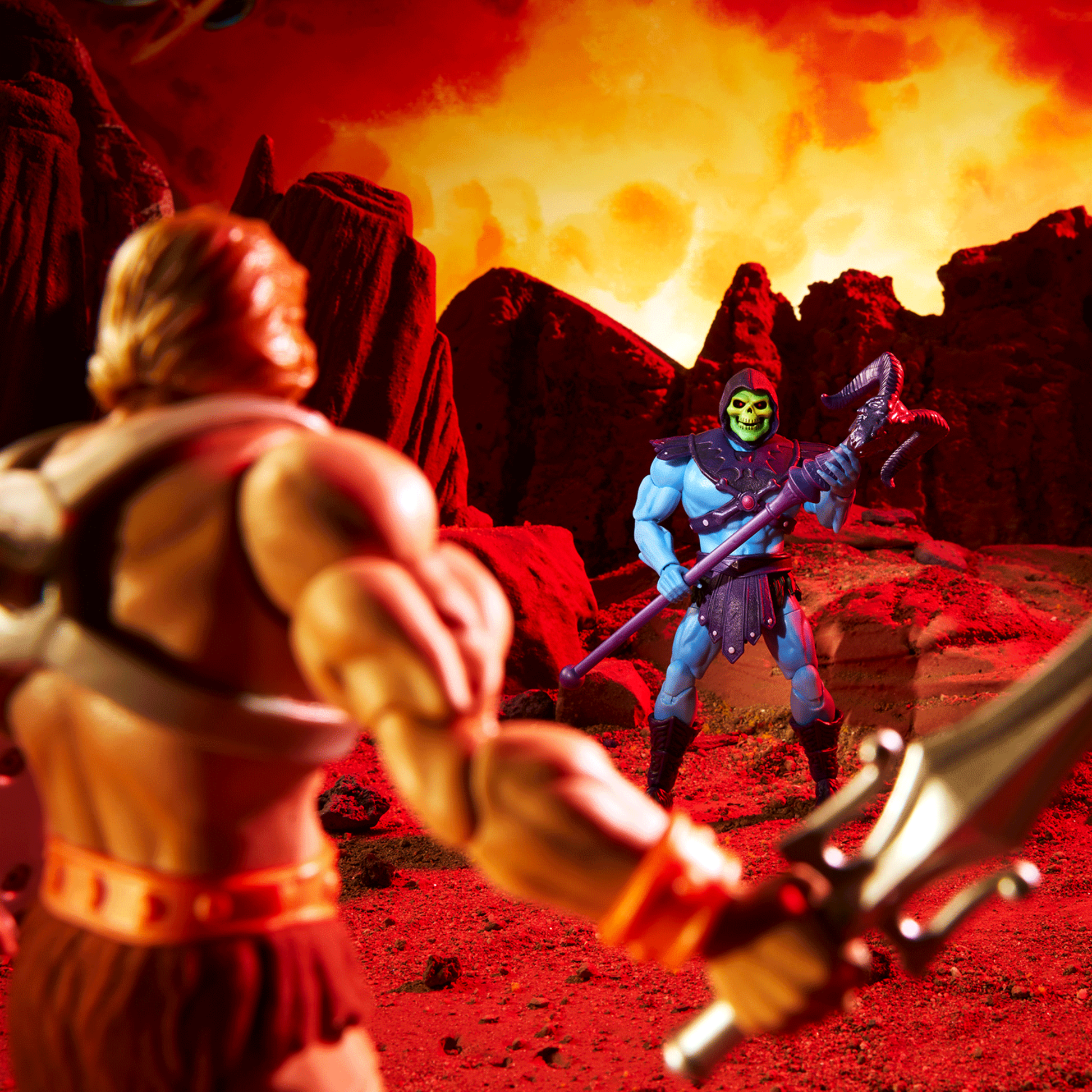 Masters of the Universe Masterverse He-Man vs Skeletor 40th Anniversary - Bộ Mô Hình Kỷ Niệm 40 Năm Chính Hãng Mattel - Hình ảnh bổ sung 6