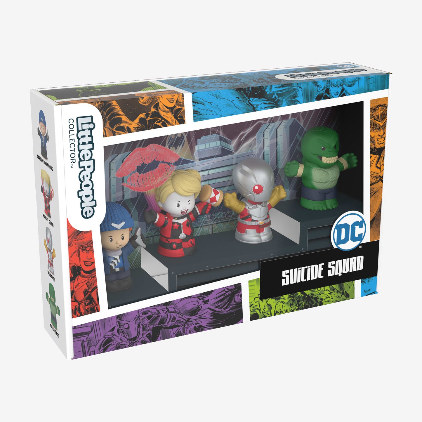 Little People Collector Suicide Squad Special Edition Figure Set - Bộ Mô Hình Nhân Vật DC Cao Cấp - Mattel HPH07 - Hình ảnh bổ sung 9