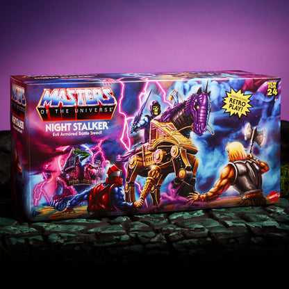 Masters of the Universe Origins Night Stalker Vehicle Mô Hình Chiến Mã Bọc Giáp Mattel HTM99 - Hình ảnh bổ sung 6