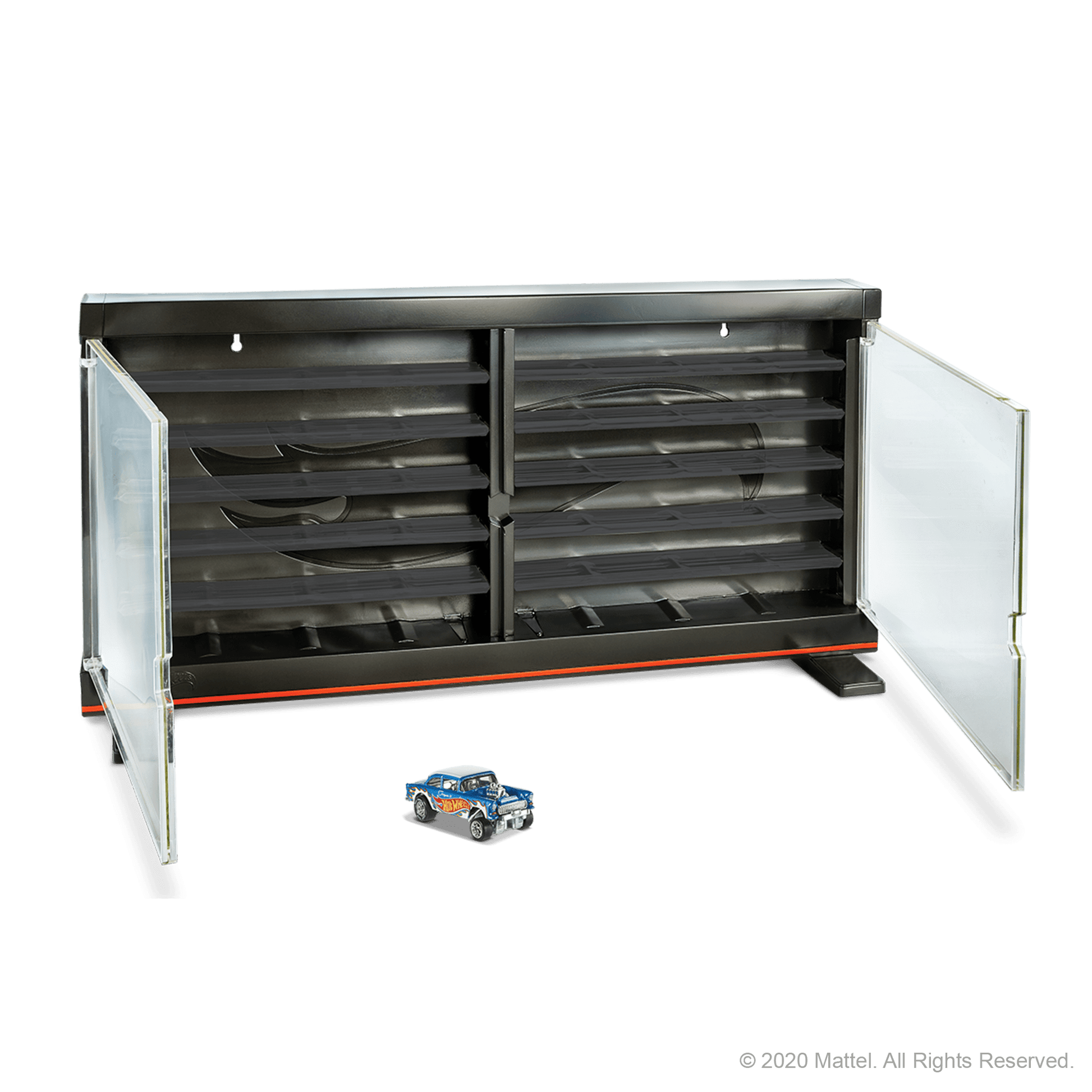 Hot Wheels Display Case - Kệ Trưng Bày 50 Xe Kèm Xe '55 Chevy Gasser - Mattel GND88 Mattel - ảnh 1 - Display Case