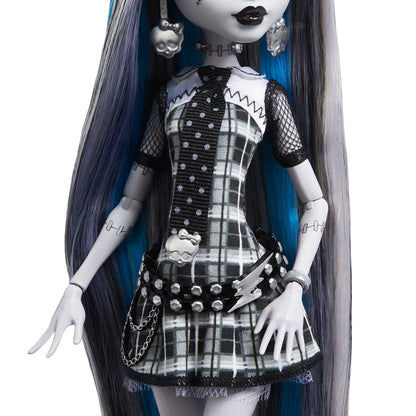 Monster High Reel Drama Frankie Stein Doll - Búp Bê Sưu Tầm Phiên Bản Đen Trắng - Mattel HKN29 - Hình ảnh bổ sung 4