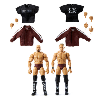 WWE Elite Collection Imperium: Giovanni Vinci & Ludwig Kaiser - Bộ 2 Mô Hình Action Figure Mattel - Hình ảnh chi tiết 2