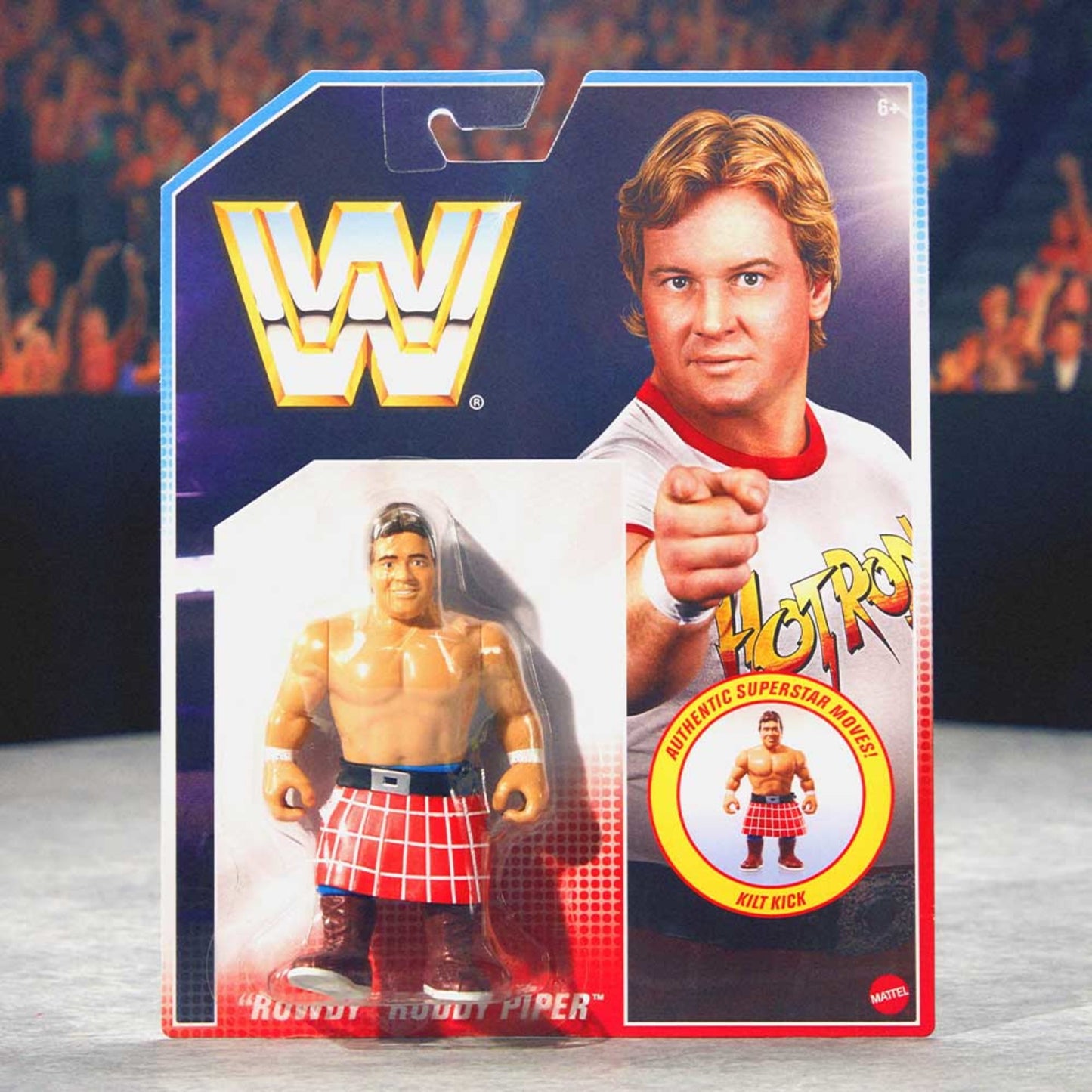 WWE Retro Figures Set Wave 1 - Bộ 4 Mô Hình Đấu Sĩ Huyền Thoại - Mattel Creations - Hình ảnh bổ sung 5