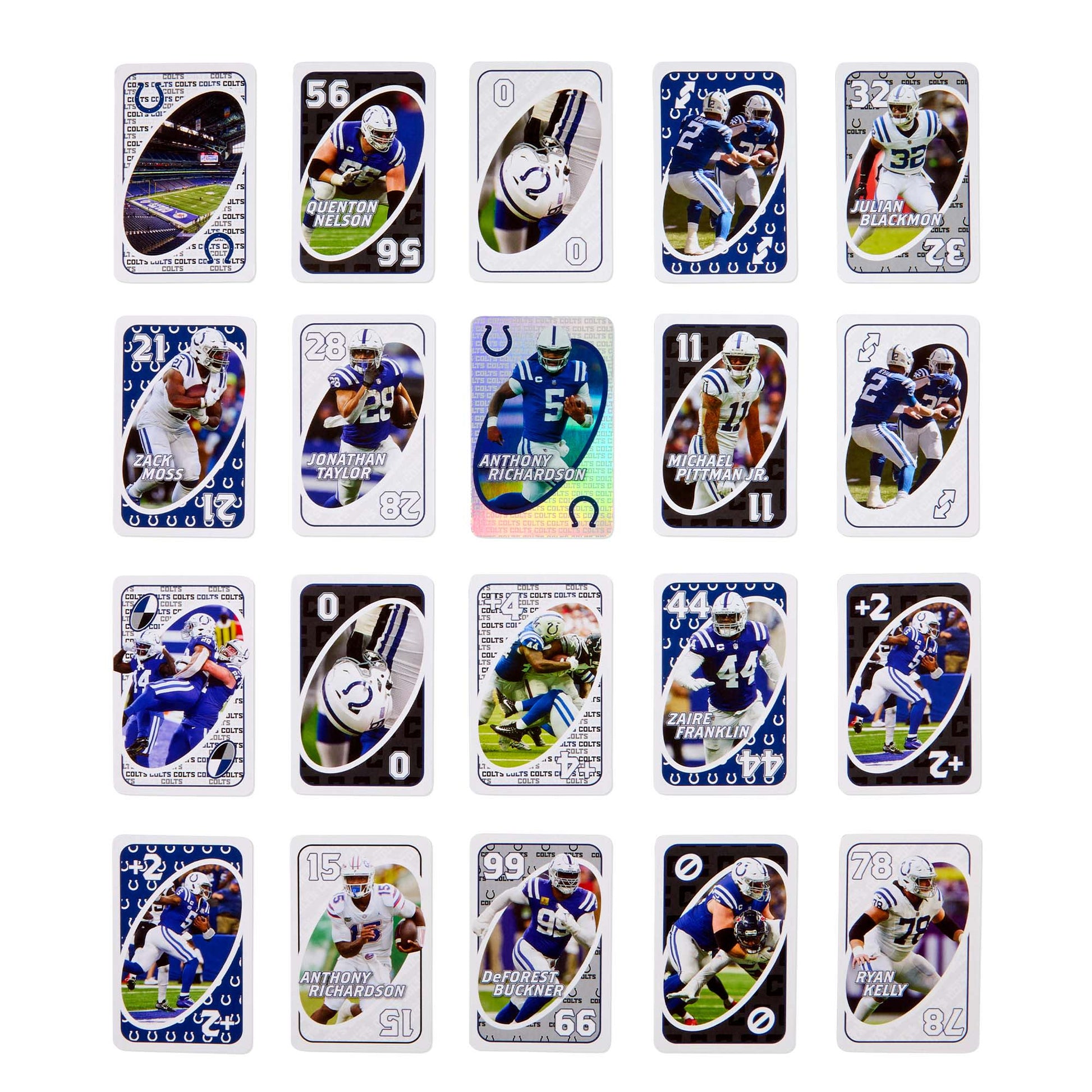 UNO Fandom NFL Indianapolis Colts Game Deck - Board Game Thẻ Bài Thể Thao - Mattel - Hình ảnh bổ sung 6