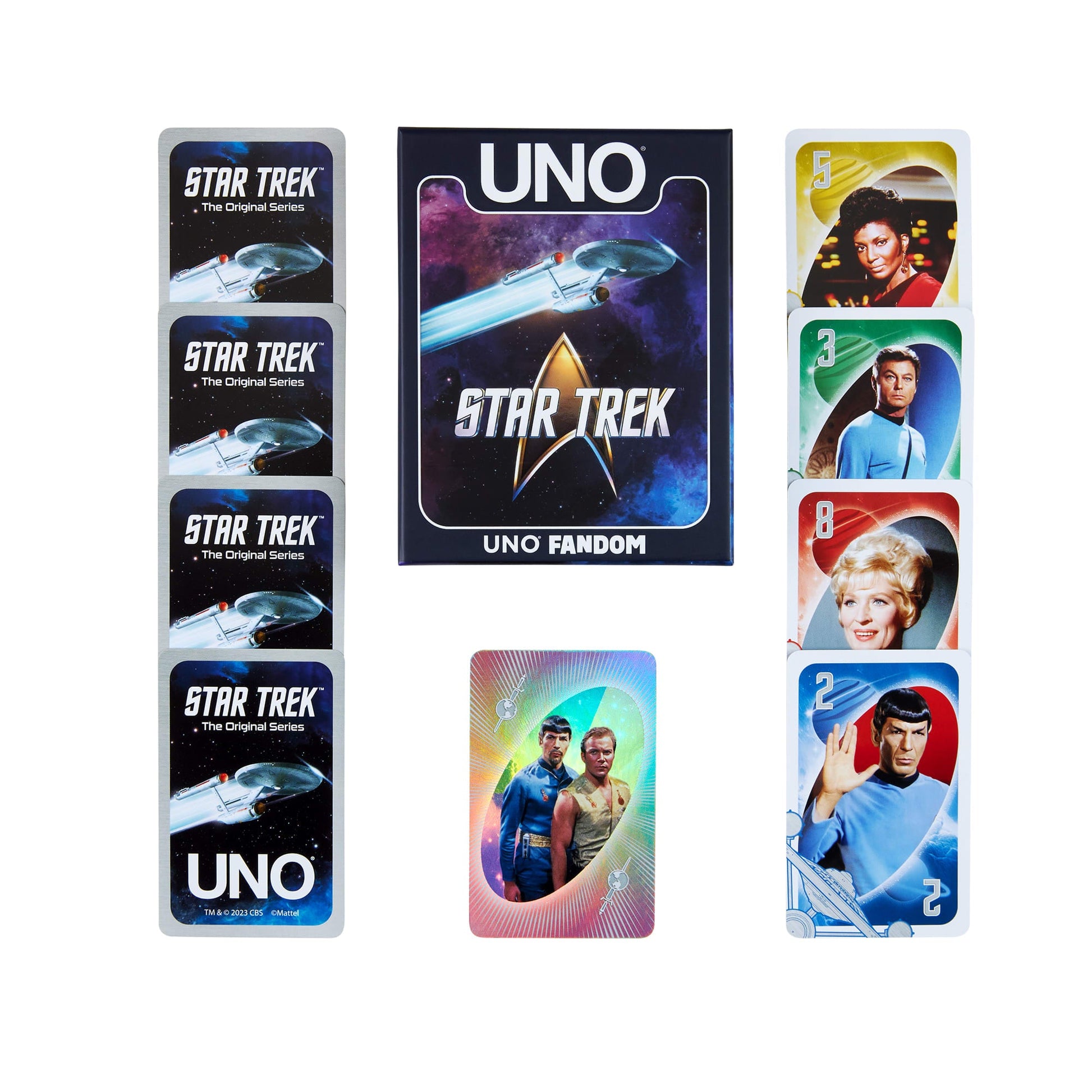 UNO Fandom Star Trek: The Original Series Game Deck - Board Game Thẻ Bài Sưu Tầm Mattel JBD86 - Góc nhìn khác 3