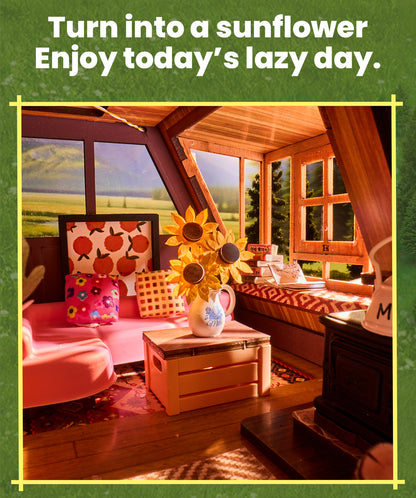 Rolife A-Frame Cabin DIY Miniature House DG181 - Nhà mô hình gỗ lắp ráp DIY - Rolife