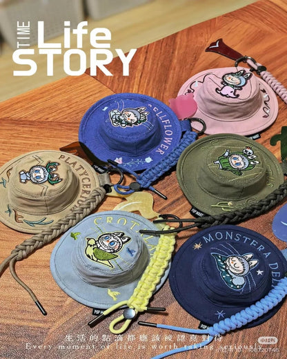 THE MONSTERS FALL IN WILD Series - Bucket Hat Bag - Túi Xách Hình Nón Labubu POP MART
