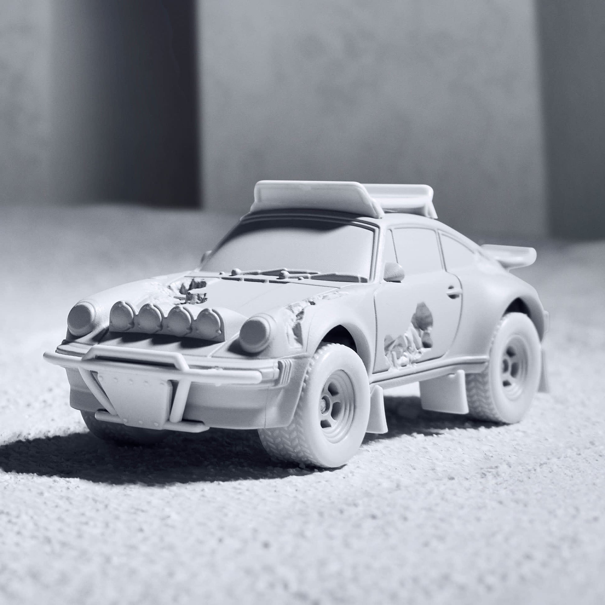 Hot Wheels x Daniel Arsham Eroded Porsche Safari - Mô Hình Xe 1:64 Giới Hạn Mattel Creations - Hình ảnh sản phẩm