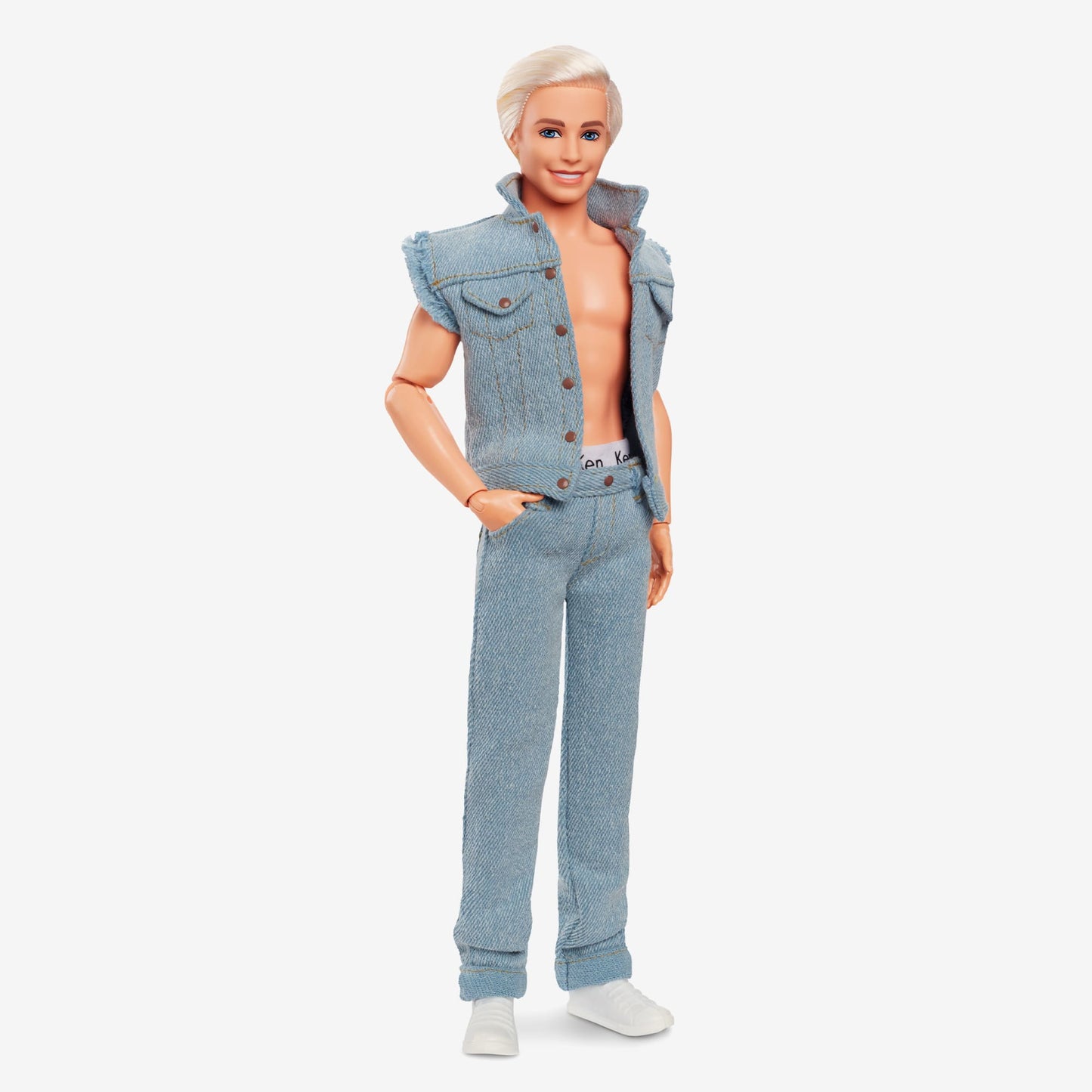 Ken Doll Wearing Denim Matching Set – Barbie The Movie - Búp Bê Sưu Tập Barbie Mattel