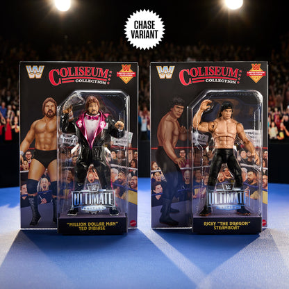 WWE Ultimate Edition Coliseum Collection “Million Dollar Man” Ted DiBiase and Ricky “The Dragon” Steamboat 2-Pack Bộ 2 Mô Hìn
