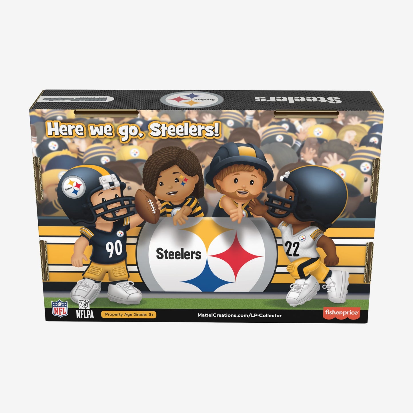 Little People Collector x NFL Pittsburgh Steelers Set - Bộ Mô Hình Sưu Tập NFL - Mattel