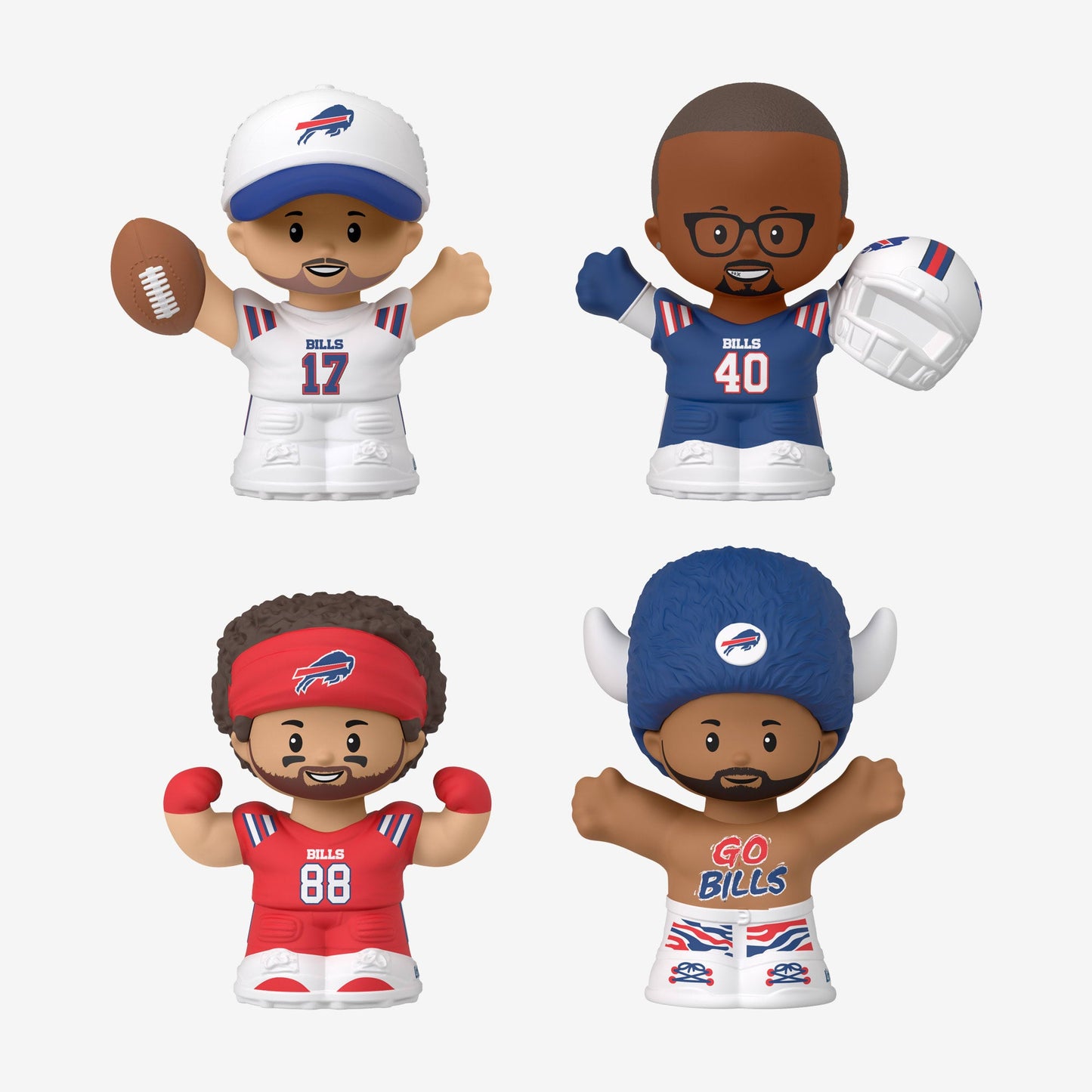 Little People Collector x NFL Buffalo Bills Set - Bộ Mô Hình Nhân Vật Thể Thao - Mattel - Hình ảnh bổ sung 5