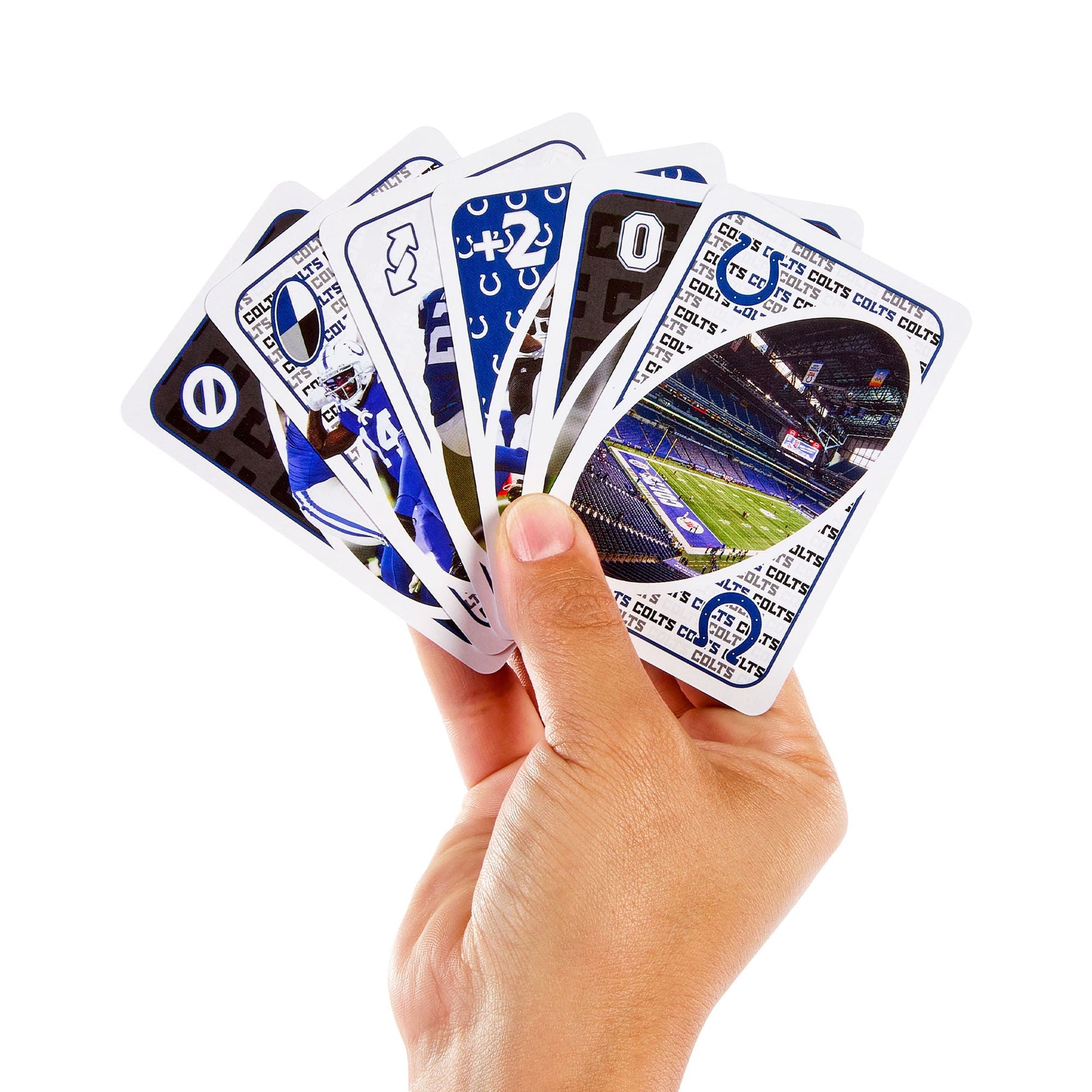 UNO Fandom NFL Indianapolis Colts Game Deck - Board Game Thẻ Bài Thể Thao - Mattel - Hình ảnh chi tiết 2