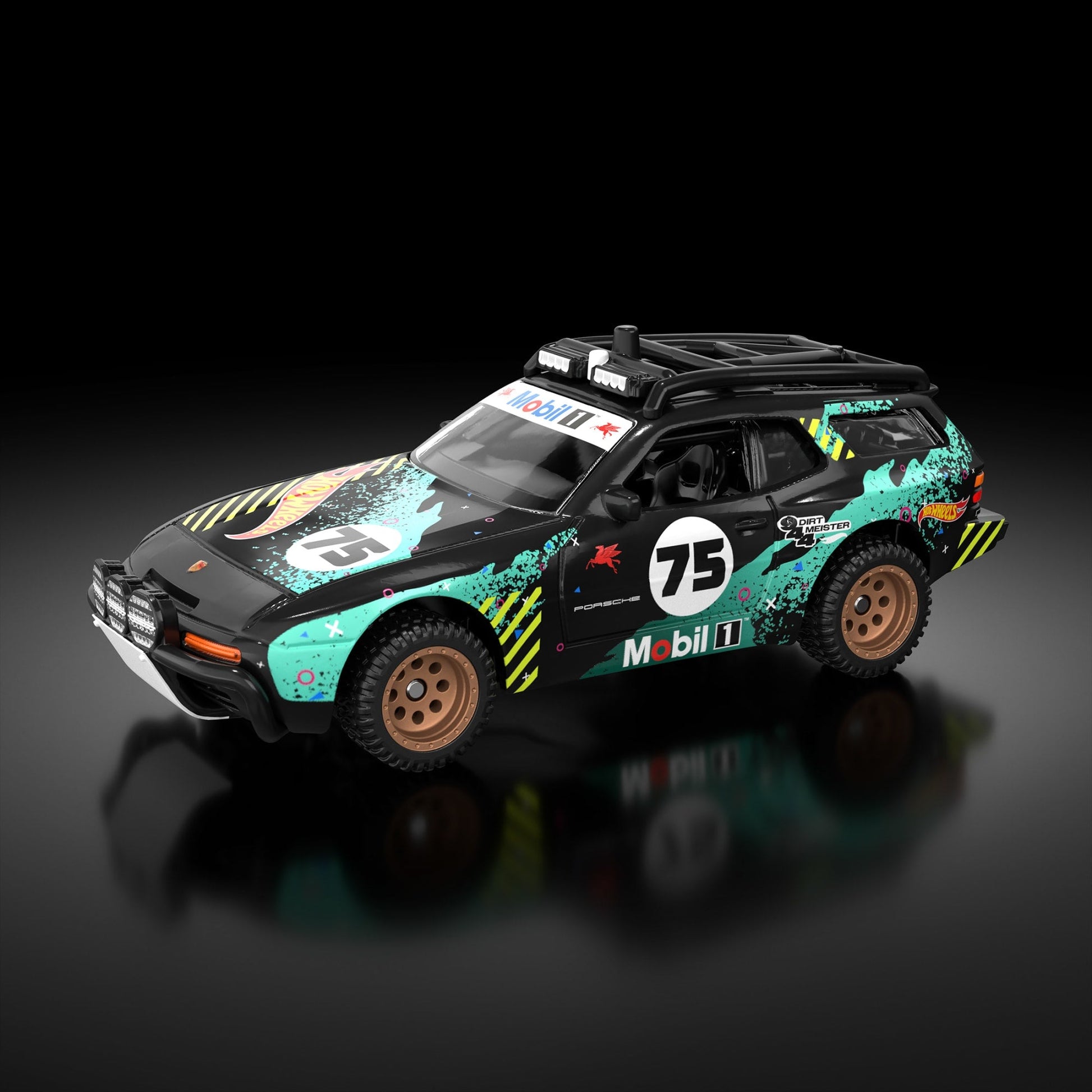 Hot Wheels Mobil 1 Porsche Dirtmeister 944 - Xe Mô Hình Kim Loại 1:64 Sưu Tầm Cao Cấp Mattel HWF10 - Hình ảnh sản phẩm