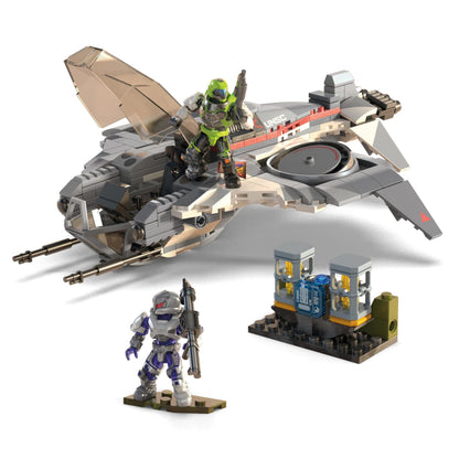 MEGA Halo UNSC Arctic Burn Wasp Building Toy Kit - Mô Hình Lắp Ráp Máy Bay Wasp - MEGA Mattel