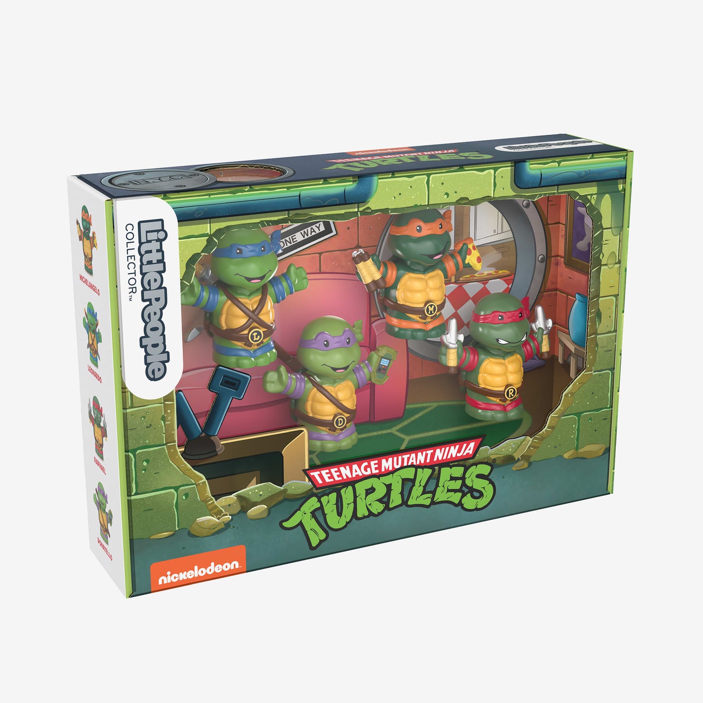 Little People Collector Teenage Mutant Ninja Turtles Special Edition Set - Bộ Mô Hình 4 Ninja Rùa Sưu Tầm Fisher-Price Fisher