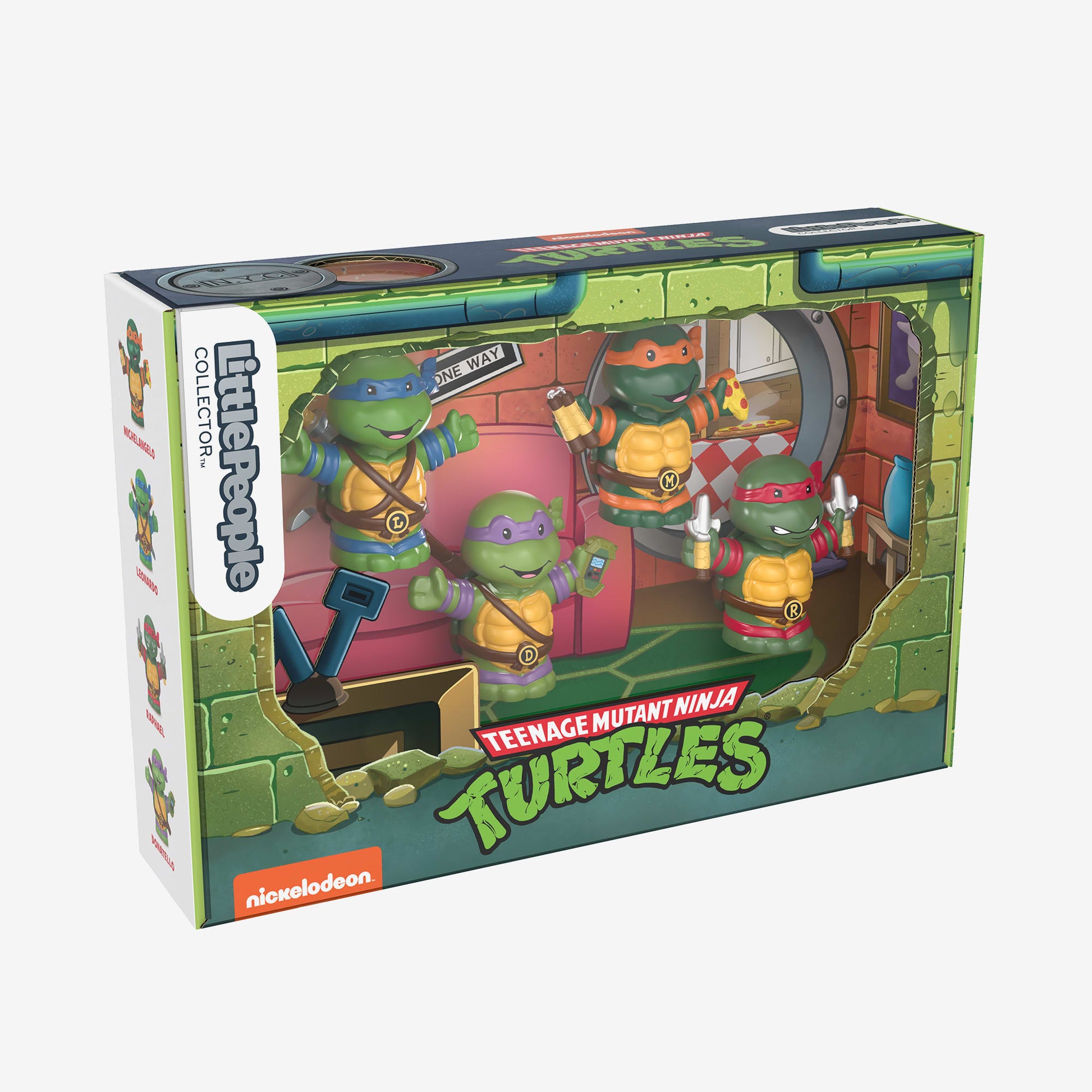 Little People Collector Teenage Mutant Ninja Turtles Special Edition Set - Bộ Mô Hình 4 Ninja Rùa Sưu Tầm Fisher-Price Fisher
