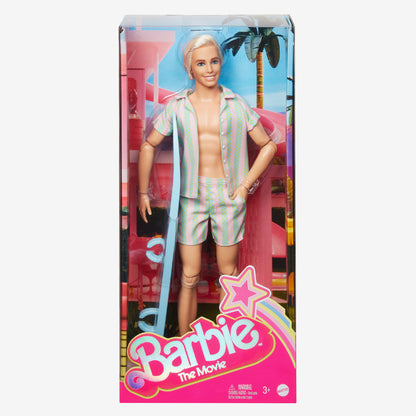 Ken Doll Wearing Pastel Striped Beach Matching Set – Barbie The Movie - Búp bê mô hình sưu tầm - Mattel HPJ97 Mattel Creation