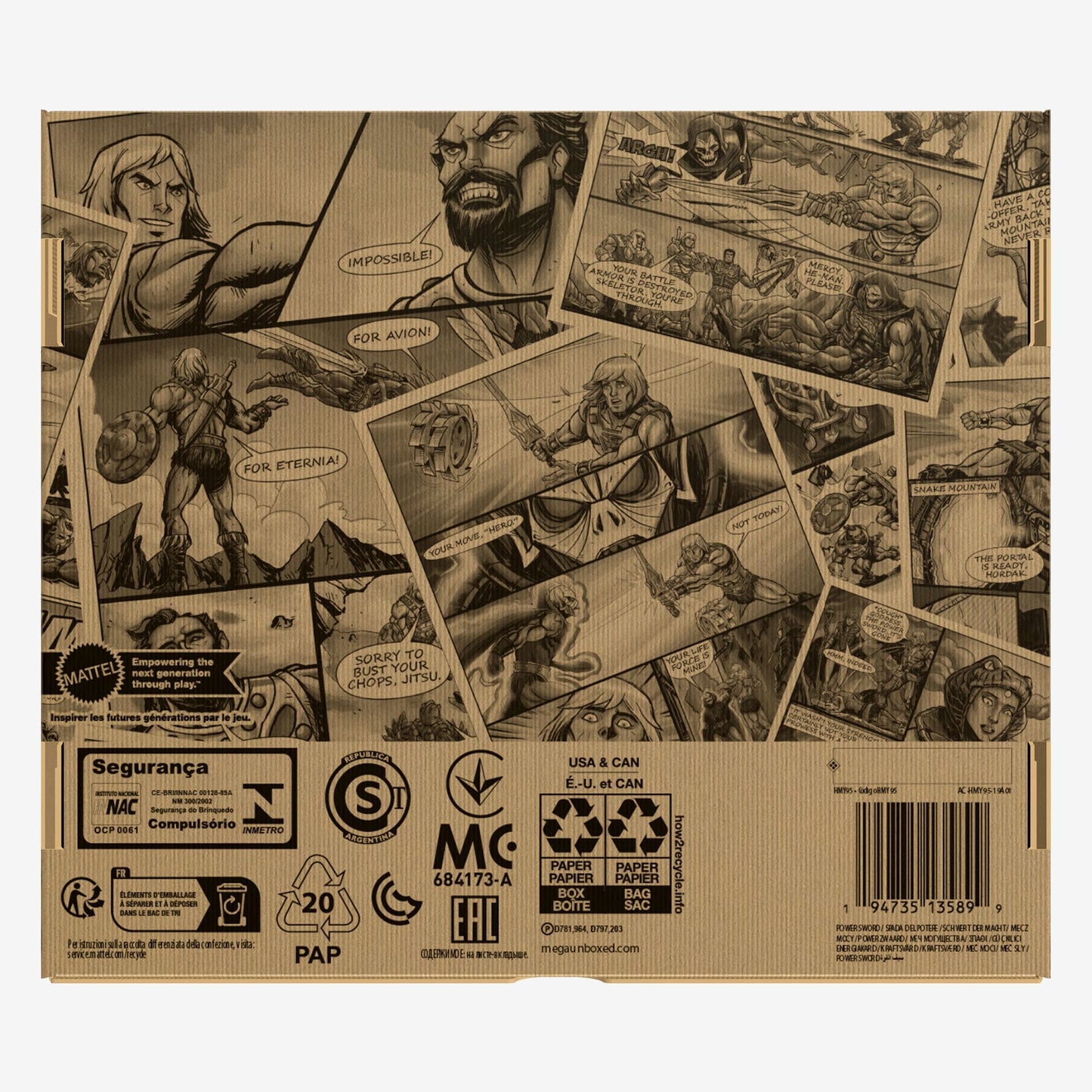 MEGA Masters of the Universe Power Sword - Bộ Lắp Ráp Thanh Kiếm He-Man Cao Cấp - MEGA