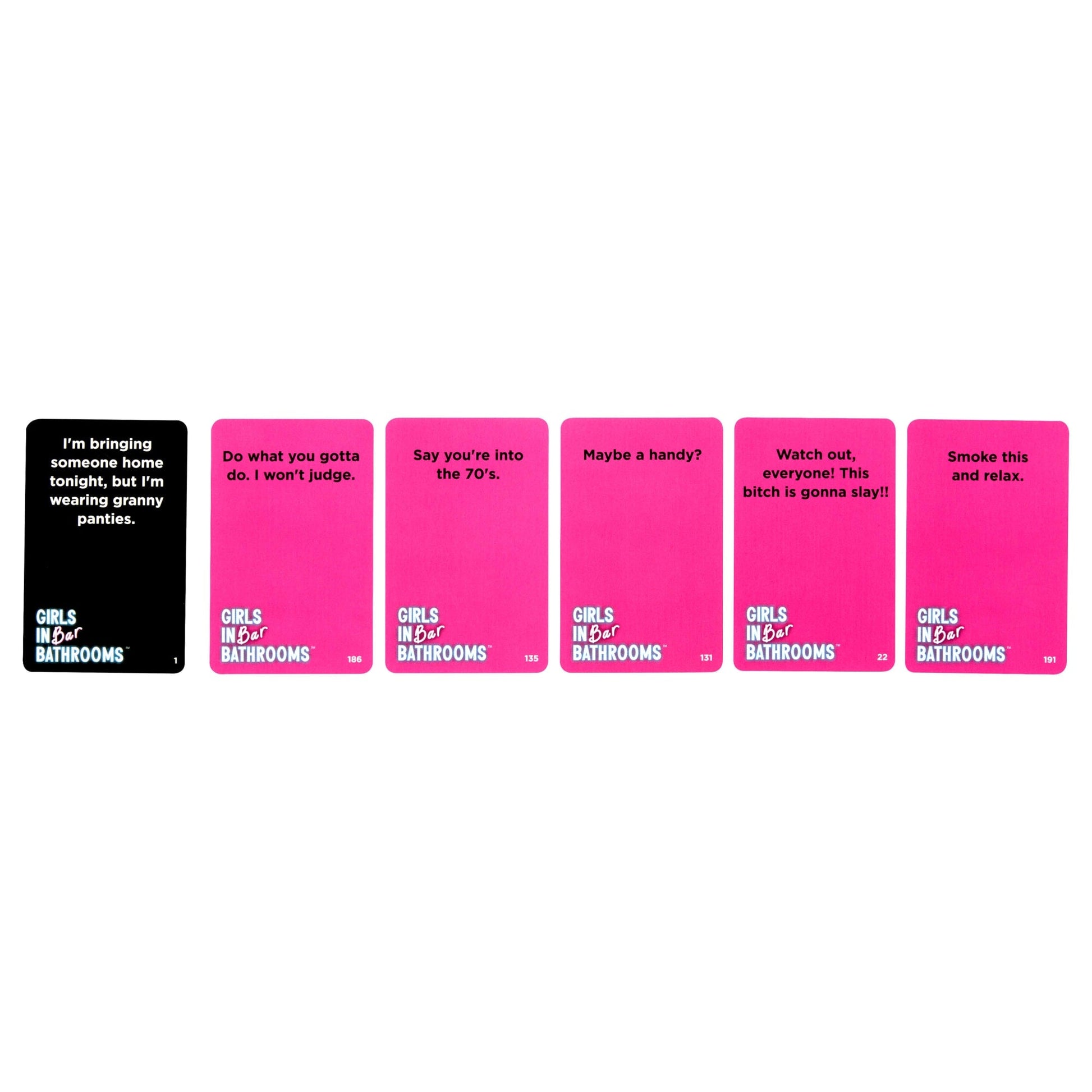 Girls in Bar Bathrooms Adult Party Game