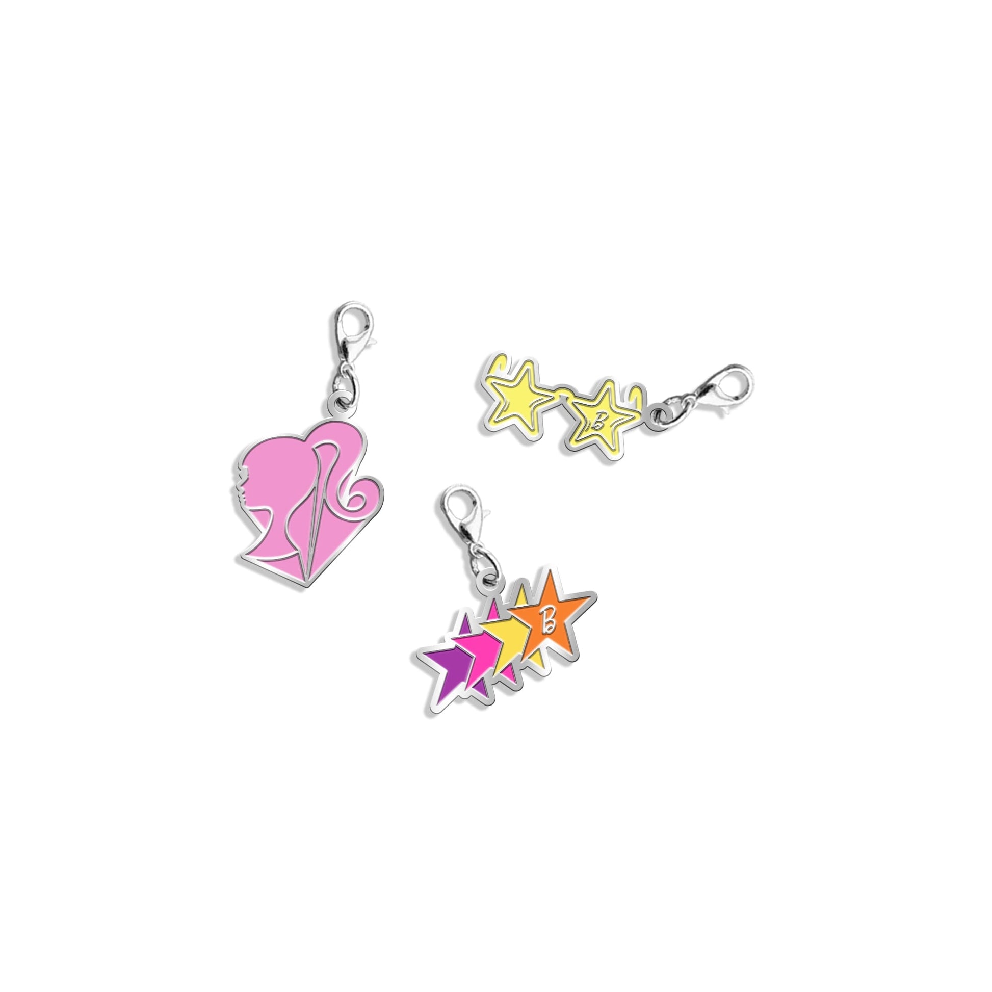 Barbie 1970's Enamel Charm Set - Bộ 3 Charm Tráng Men Thập Niên 70 - Barbie Signature JHB09 - Hình ảnh sản phẩm