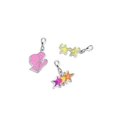 Barbie 1970's Enamel Charm Set - Bộ 3 Charm Tráng Men Thập Niên 70 - Barbie Signature JHB09 - Hình ảnh sản phẩm