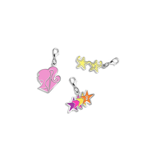 Barbie 1970's Enamel Charm Set - Bộ 3 Charm Tráng Men Thập Niên 70 - Barbie Signature JHB09 - Hình ảnh sản phẩm