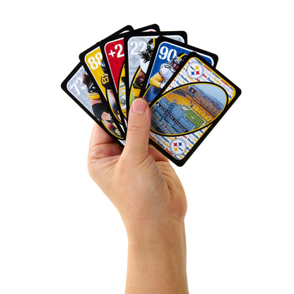 UNO Fandom NFL Pittsburgh Steelers Game Deck - Bộ Bài Thẻ Bài Thể Thao Cao Cấp Mattel HYH53 - Hình ảnh bổ sung 6
